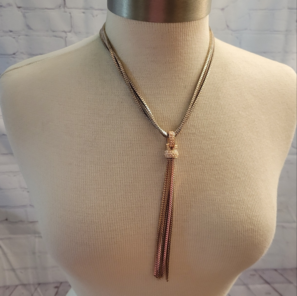 NY Collection Lariat Necklace Multicolored